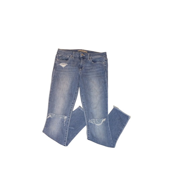 Joe's Jeans Distressed Skinny Ankle Raw Hem 27 Stretch Comfort - Picture 6 of 10